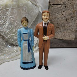 Vintage 1970's Man & Woman Figurine Doll House Tarco